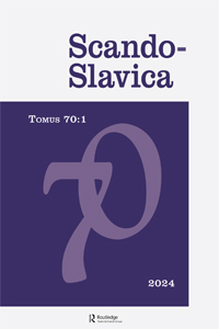 Cover image for Scando-Slavica, Volume 70, Issue 1, 2024