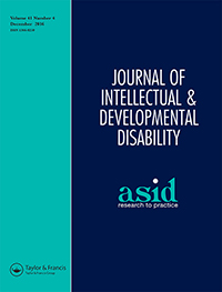 Cover image for Journal of Intellectual & Developmental Disability, Volume 41, Issue 4, 2016