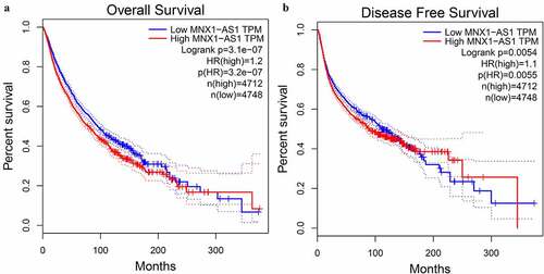 Figure 6. Sensitivity analysis for the pooled estimation of MNX1-AS1 level and OS in cancers