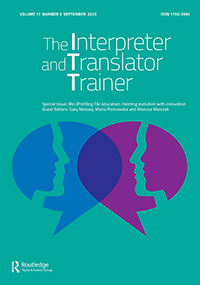 Cover image for The Interpreter and Translator Trainer, Volume 17, Issue 3, 2023