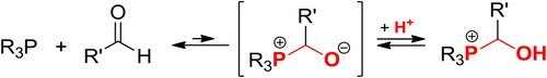 Scheme 213. Reaction of tertiary phosphines with aldehydes.