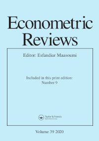 Cover image for Econometric Reviews, Volume 39, Issue 9, 2020