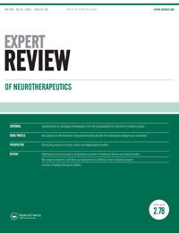 Cover image for Expert Review of Neurotherapeutics, Volume 16, Issue 5, 2016