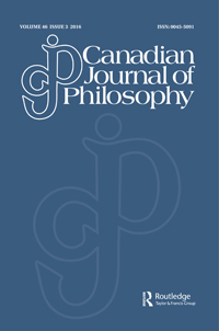 Cover image for Canadian Journal of Philosophy, Volume 46, Issue 3, 2016
