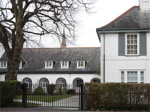 Figure 11. Detail of School 1923, and House 1928, Belfast. (Photo by Michelle Reuter)