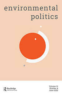 Cover image for Environmental Politics, Volume 31, Issue 4, 2022