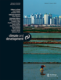 Cover image for Climate and Development, Volume 13, Issue 6, 2021