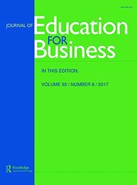Cover image for Journal of Education for Business, Volume 92, Issue 8, 2017