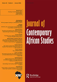 Cover image for Journal of Contemporary African Studies, Volume 34, Issue 1, 2016