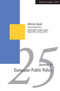 Cover image for Journal of European Public Policy, Volume 25, Issue 1, 2018