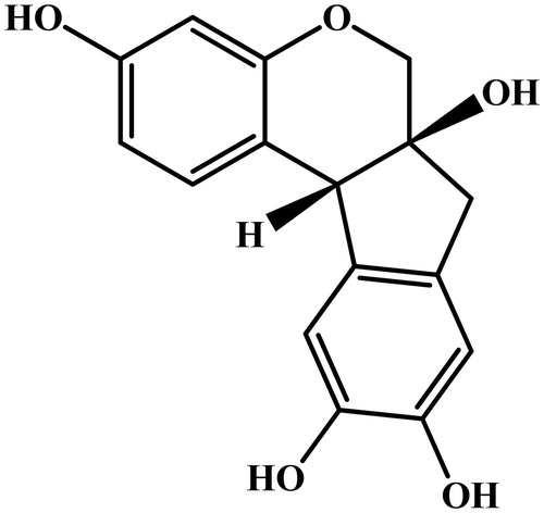 Figure 1. Chemical structure of brazilin.