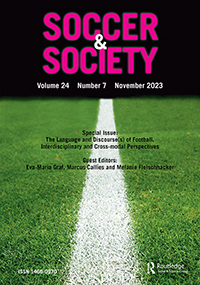 Cover image for Soccer & Society, Volume 24, Issue 7, 2023