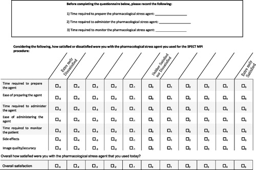 Figure 2. Clinician satisfaction/preference questionnaire.