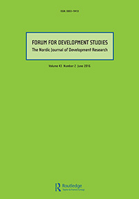 Cover image for Forum for Development Studies, Volume 43, Issue 2, 2016