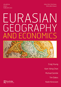 Cover image for Eurasian Geography and Economics, Volume 64, Issue 1, 2023