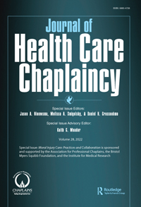 Cover image for Journal of Health Care Chaplaincy, Volume 28, Issue sup1, 2022