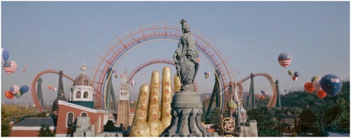 Figure 6. The World Park portrayed from an omniscient Perspective in Crazy Alien. (© Huanxi Media Group Co., Ltd.).