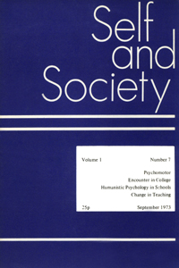 Cover image for Self & Society, Volume 1, Issue 7, 1973