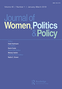 Cover image for Journal of Women, Politics & Policy, Volume 40, Issue 1, 2019