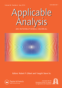 Cover image for Applicable Analysis, Volume 98, Issue 6, 2019