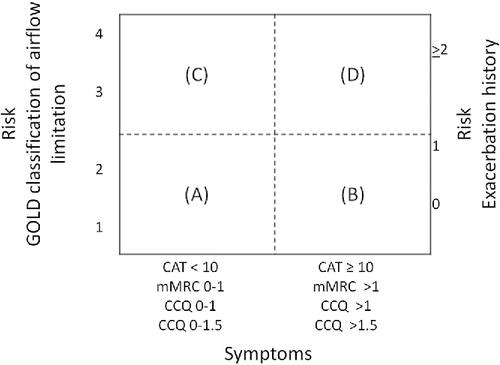 Figure 1. Risk classification based on GOLD 2011.