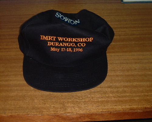 Figure 2.  The hat won by delegate to the world's 1st IMRT School in Durango, Co in May 1996.