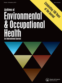 Cover image for Archives of Environmental & Occupational Health, Volume 74, Issue 6, 2019