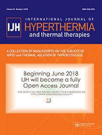 Cover image for International Journal of Hyperthermia, Volume 34, Issue 5, 2018