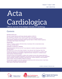 Cover image for Acta Cardiologica, Volume 77, Issue 7, 2022