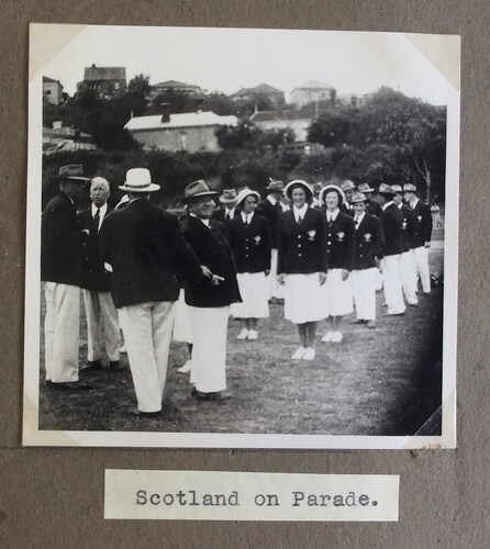 Figure 9. The Scottish Team and arrival at the stadium.