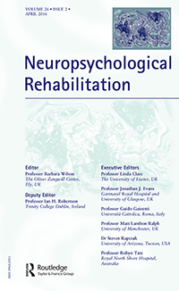 Cover image for Neuropsychological Rehabilitation, Volume 26, Issue 2, 2016