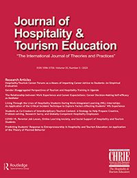 Cover image for Journal of Hospitality & Tourism Education, Volume 35, Issue 3, 2023