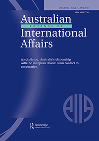 Cover image for Australian Journal of International Affairs, Volume 72, Issue 3, 2018