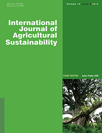 Cover image for International Journal of Agricultural Sustainability, Volume 13, Issue 4, 2015