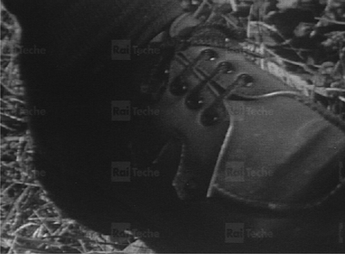 Figure 8 Pietro's foot. Rai-Teche.