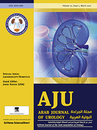 Cover image for Arab Journal of Urology, Volume 10, Issue 1, 2012