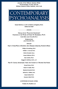 Cover image for Contemporary Psychoanalysis, Volume 58, Issue 2-3, 2022
