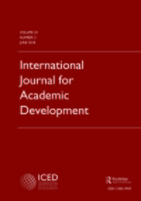 Cover image for International Journal for Academic Development, Volume 23, Issue 2, 2018