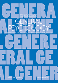 Cover image for The Journal of General Psychology, Volume 145, Issue 1, 2018