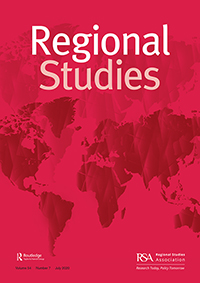 Cover image for Regional Studies, Volume 54, Issue 7, 2020