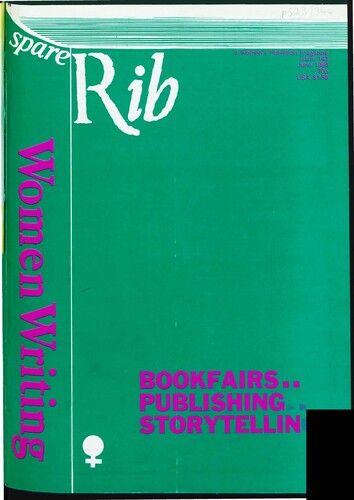 Figure 3. From Spare Rib June 1984, ‘Women Writing’ issue. Reproduced by kind permission of Sue O’Sullivan.