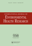 Cover image for International Journal of Environmental Health Research, Volume 23, Issue 6, 2013