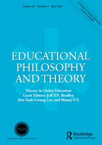 Cover image for Educational Philosophy and Theory, Volume 55, Issue 5, 2023