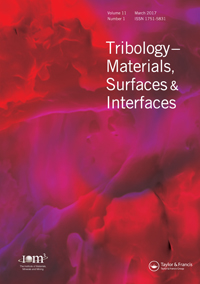 Cover image for Tribology - Materials, Surfaces & Interfaces, Volume 11, Issue 1, 2017