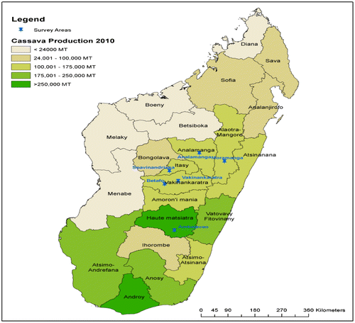 Figure 2. Map of Madagascar showing the survey location.