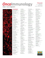 Cover image for OncoImmunology, Volume 1, Issue 5, 2012