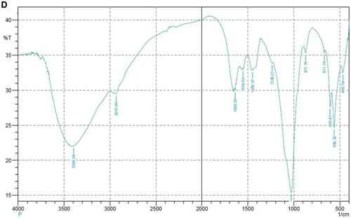 Figure 6 Spectrum image of calcium hydroxide.