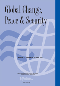 Cover image for Global Change, Peace & Security, Volume 33, Issue 3, 2021