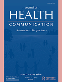 Cover image for Journal of Health Communication, Volume 24, Issue 2, 2019