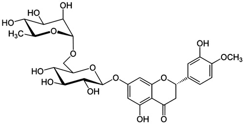 Figure 5. The structure of hesperidin.